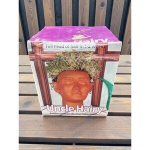 Vintage Uncle Hairy Chia Pet Planter By Total Kaos With Seeds & Drip Tray new